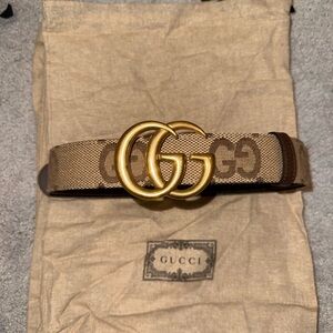 Men’s Gucci Belt Marmont Jumbo GG Size 95/38